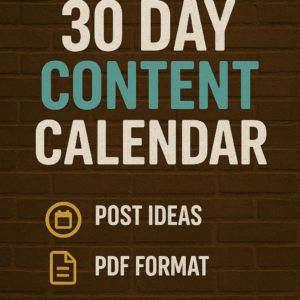 30-Day Content Calendar